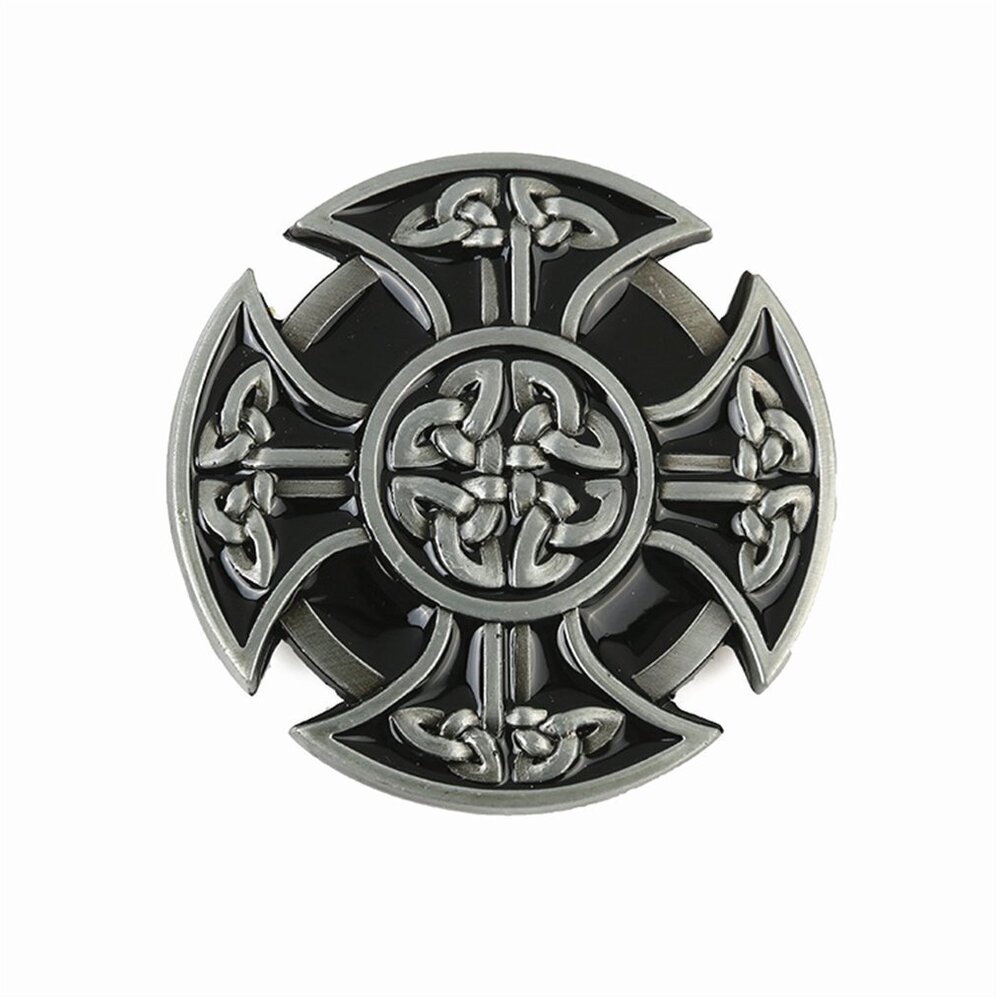 9171 MASOP Heavy Celtic Cross Knot 's Belt Buckle Metal For 1.5inch Wide